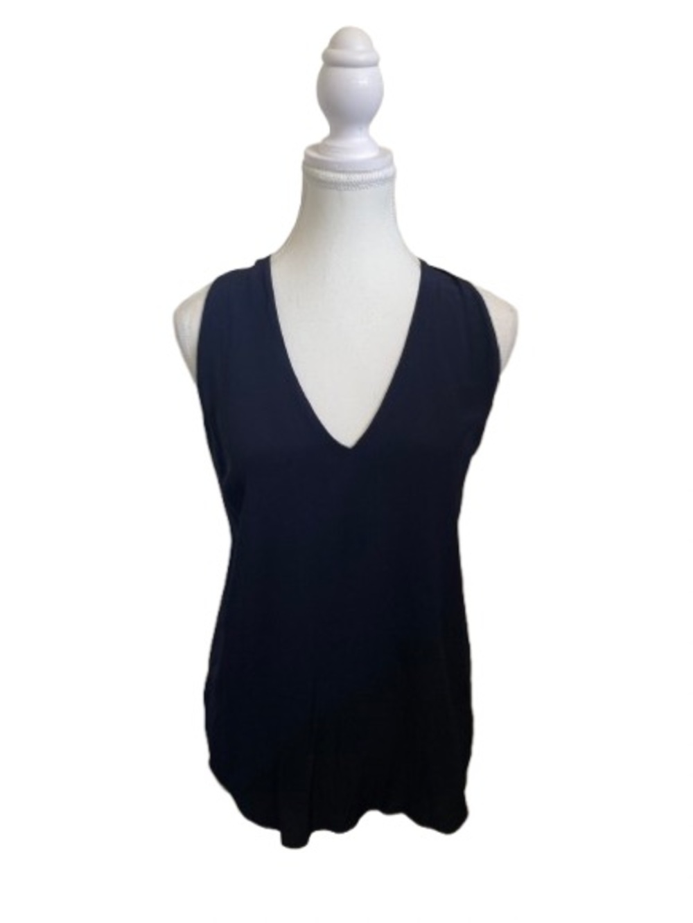 Rory Beca 100% Silk Navy Blue Tank Top Cami • Size M